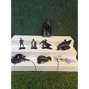 Vintage 1992 Batman Returns McDonald's Happy Meal Toys DC Comics Lot 7 Figures